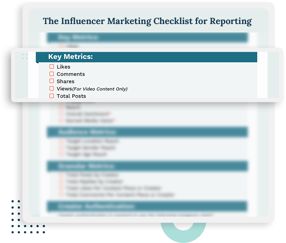 influencer marketing checklist influencer marketing campaign reports
