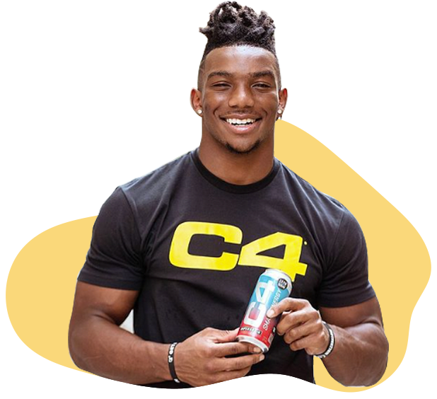 College athlete Bijan Robinson's influencer marketing partnership with C4 Energy